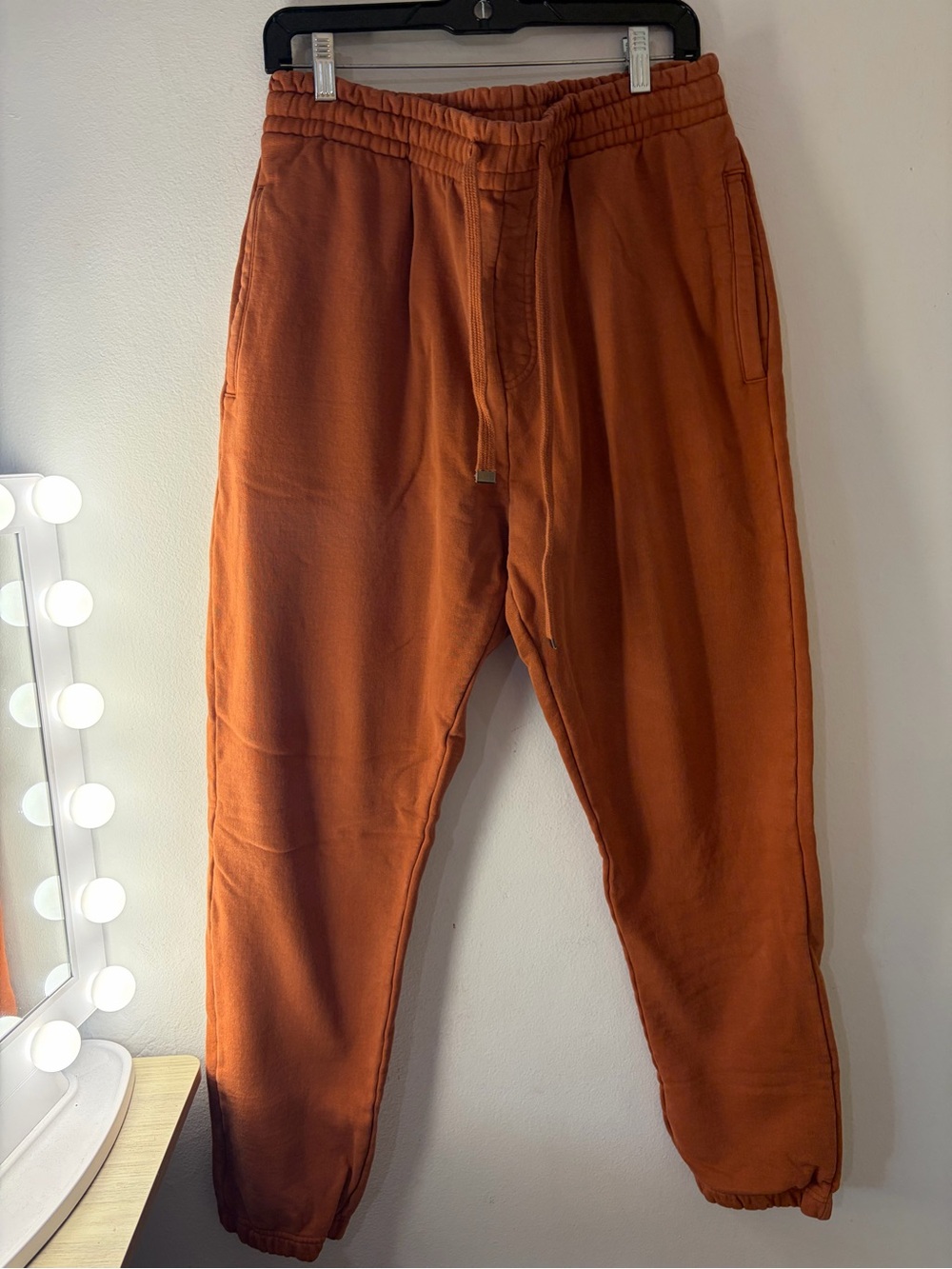 TALENTLESS Rust Orange Drawstring Jogger Sweatpants